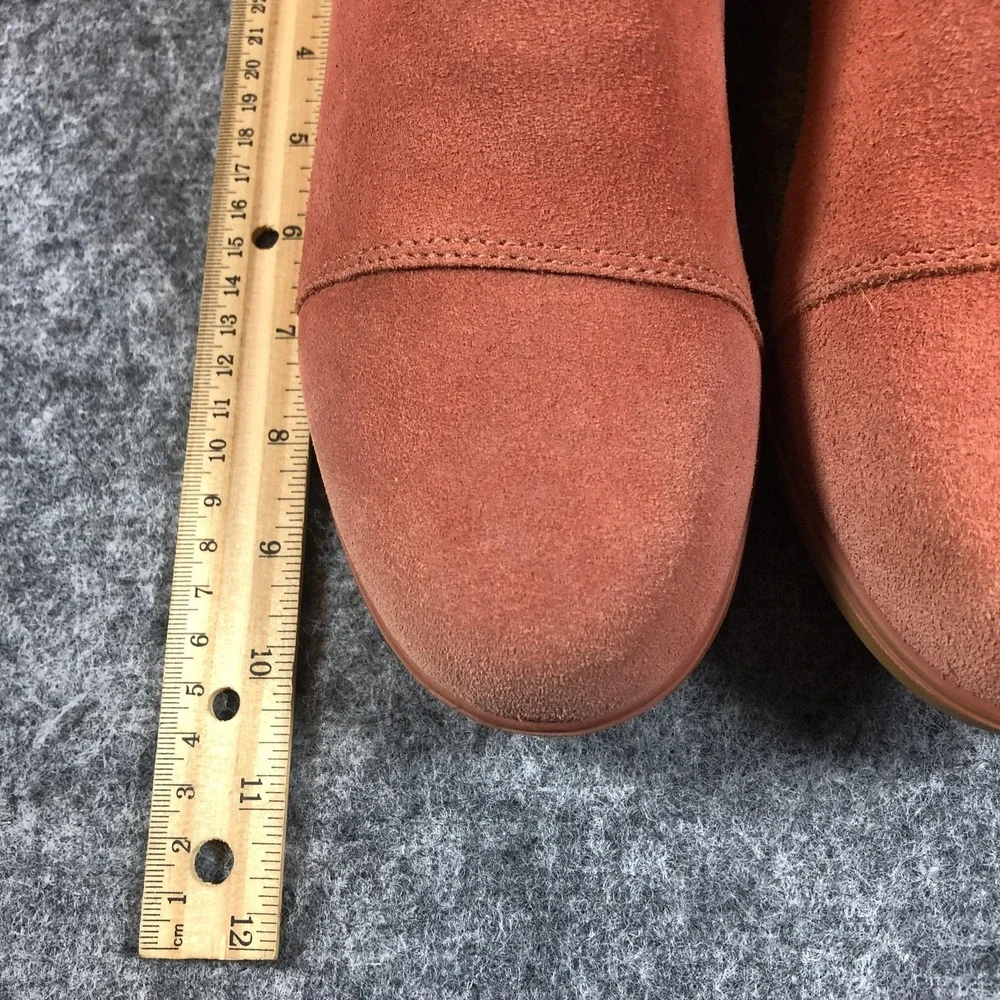 Sorel Boots‎ Womens 9.5 Orange Suede Wedge Chelsea Ankle Booties NL4910-849